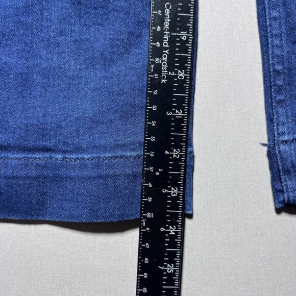 Maeve Anthropologie The Colette Jeans Womens 25P Blue High Rise Wide Leg Cropped - Picture 14 of 15
